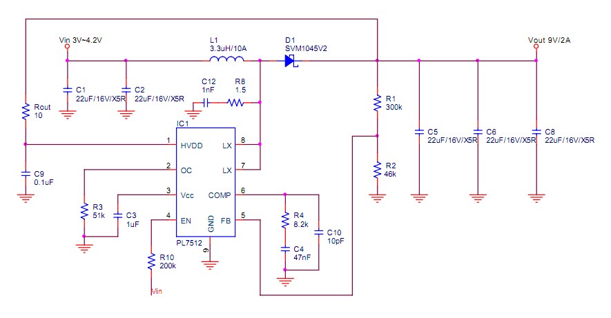 5V陞壓8.4V2A，高效率陞壓IC，可調(diào)限流