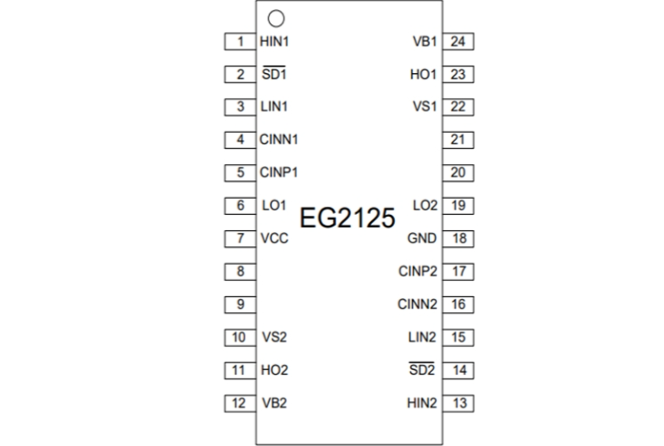 EG2125：高性能雙路比較器全橋驅(qū)動芯片，融合多重保護(hù)與高性價(jià)比