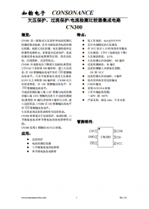 CN300：低功耗多功能集成電路，集成欠壓保護(hù)與電流檢測